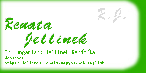 renata jellinek business card